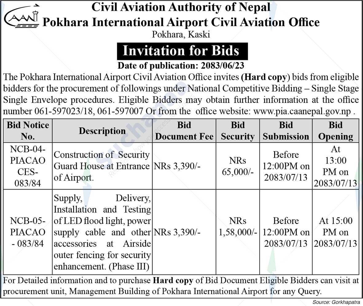 Pokhara International Airport Civil Aviation Office