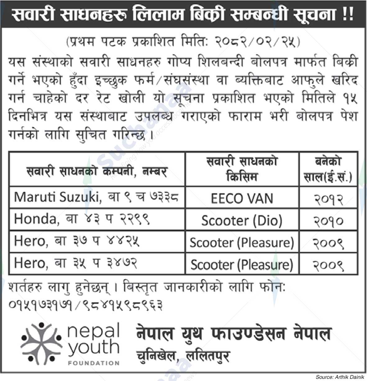 Nepal Youth Foundation Nepal, Chunikhel, Lalitpur