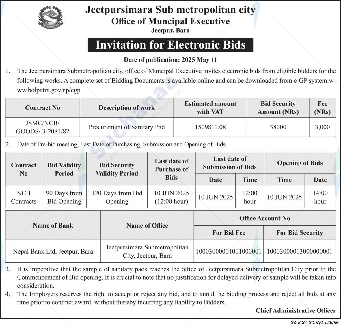 Jeetpursimara Sub-Metropolitian City