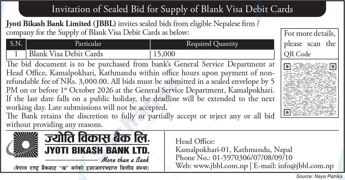 Jyoti Bikash Bank Limited