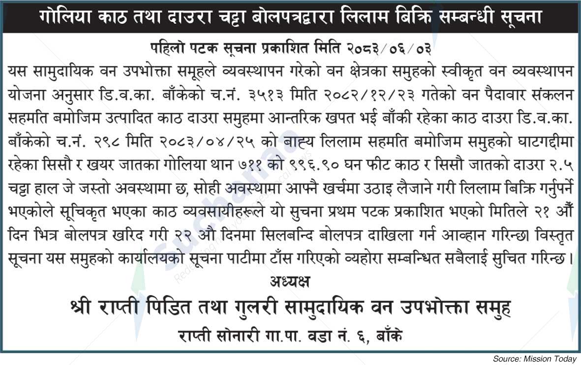 Shree Rapti Pidit Tatha Gulari Saa.Wa.Wo.Sa.