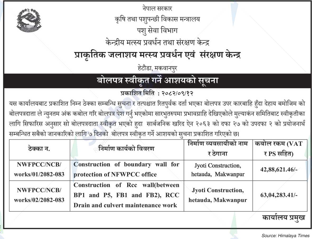 Natural Water Fisheries Promotion and Conservation Centre