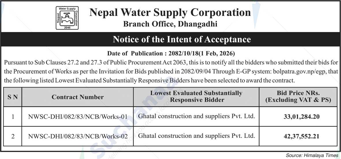 Nepal Water Supply Corporation (NSC)