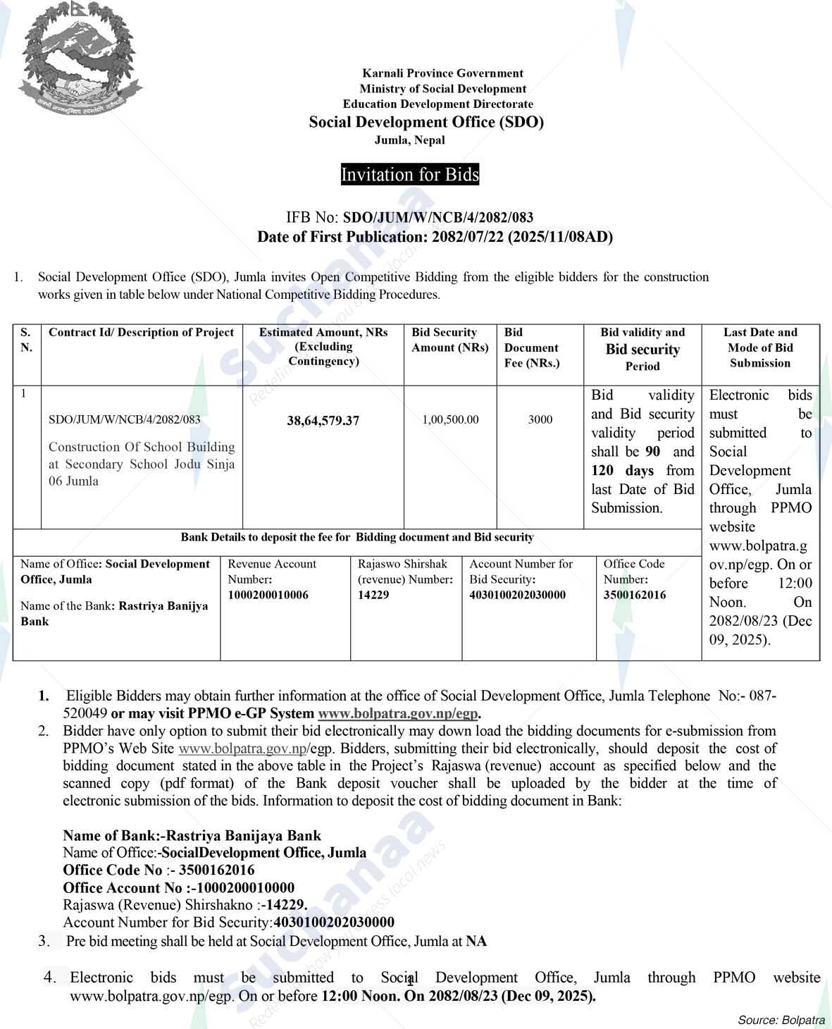 Social Development Office (SDO), Jumla