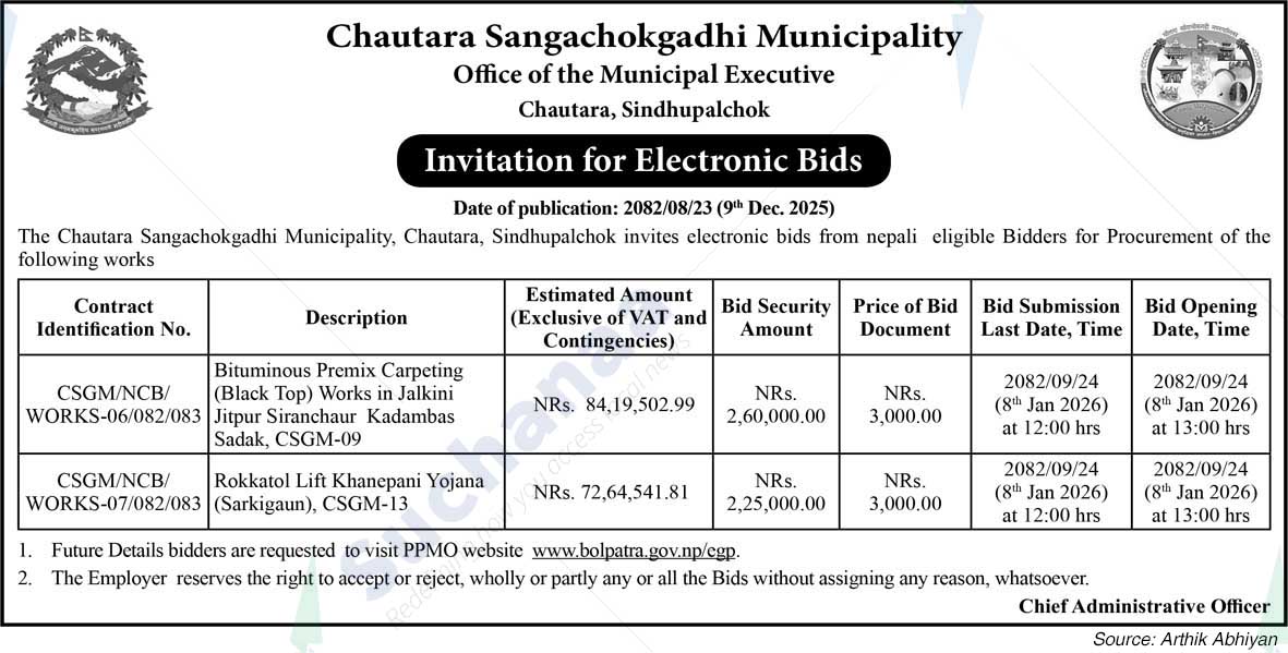 Chautara Sangchokgadhi Municipality