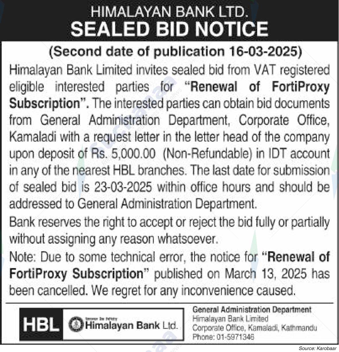 Himalayan Bank Ltd.