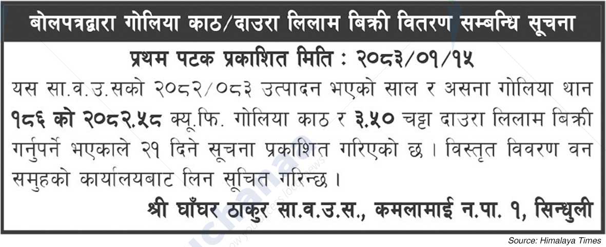 Shree Ghanghar Thakur Saa.Wa.Wo.Sa.