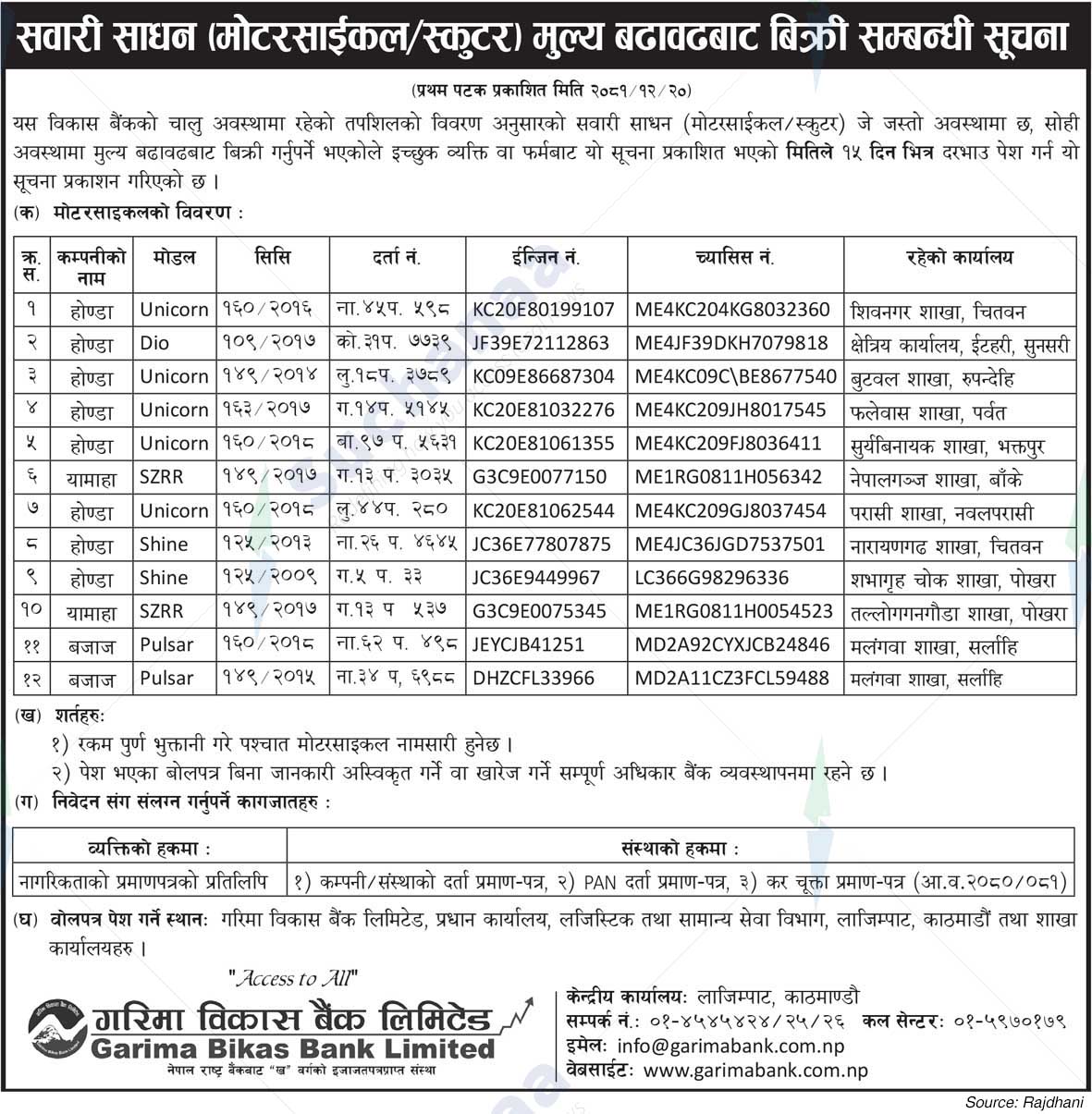 Garima Bikas Bank Limited