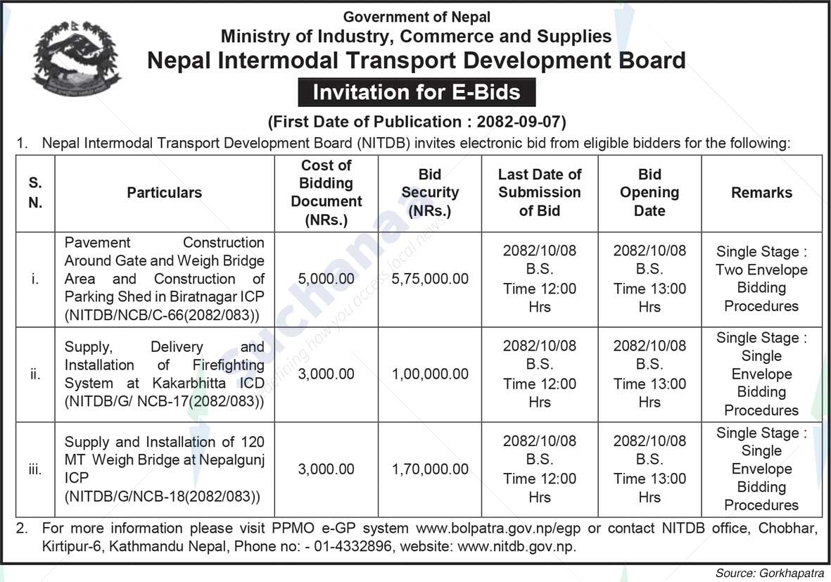 Nepal Intermodal Transport Development Board
