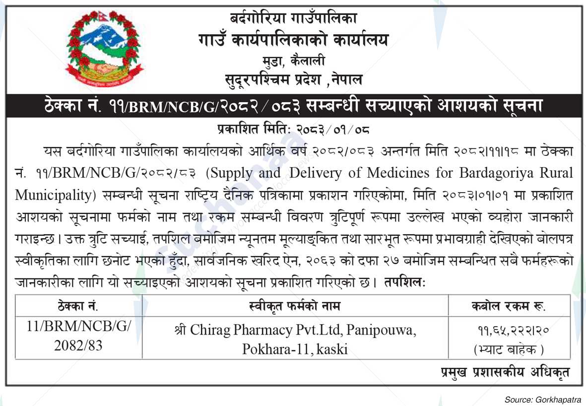 Bardagoriya Rural Municipality