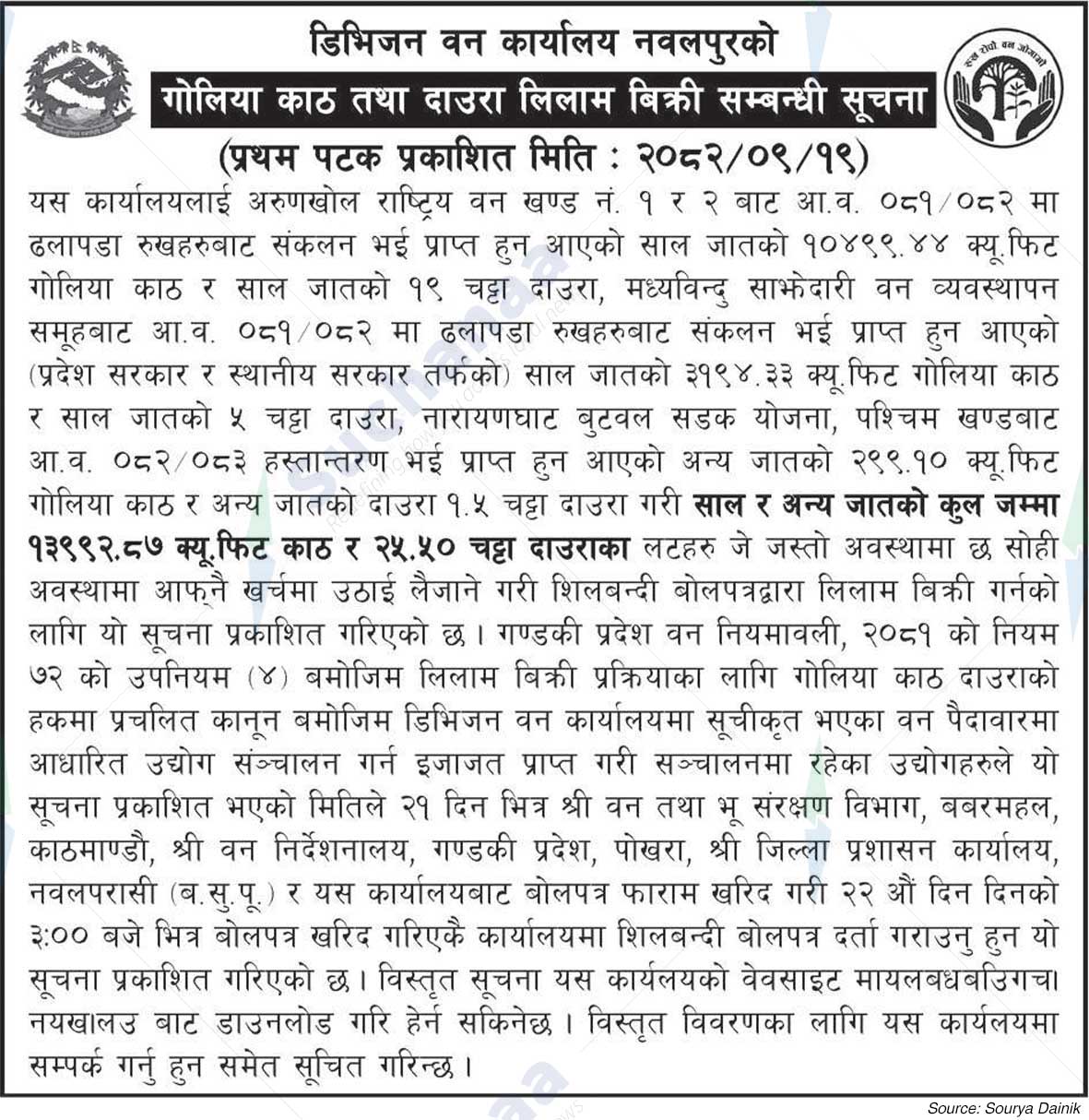 Division Forest Office, Nawalpur