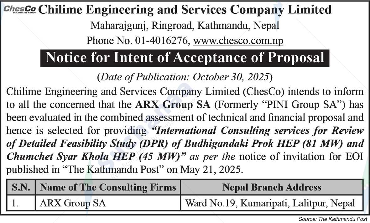 Chilime Engineering & Services Co. Ltd. (ChesGo)