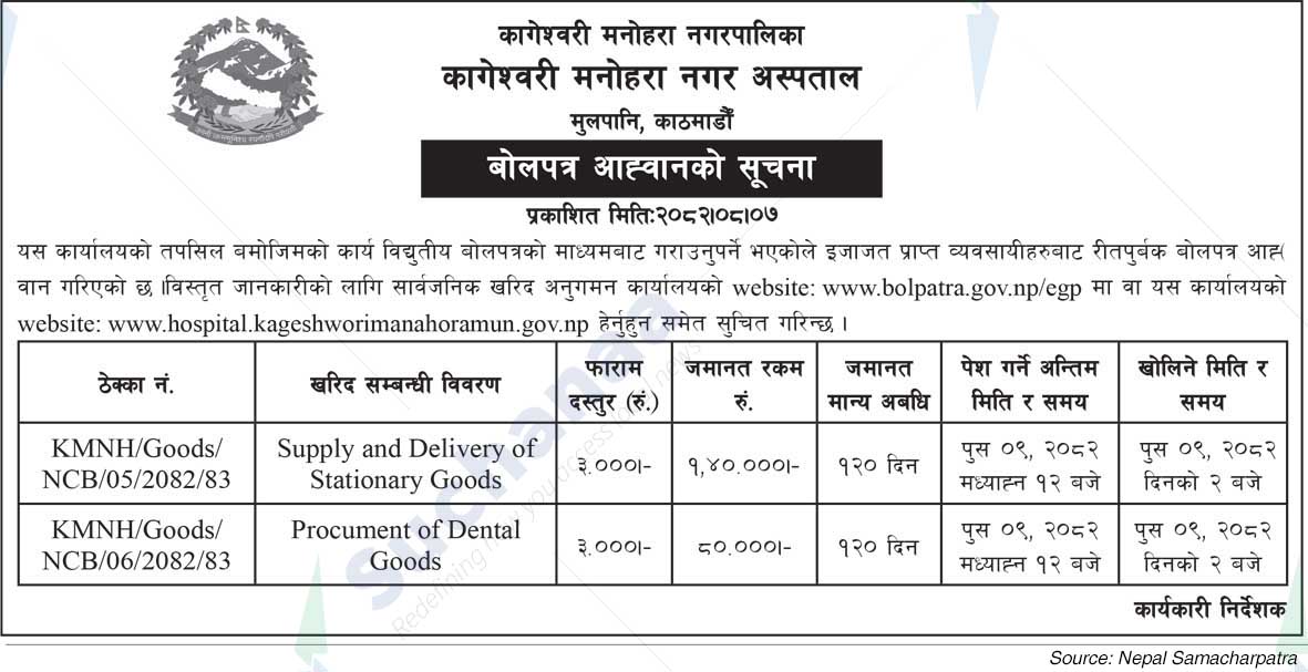 Kageshwori Manohara Municipal Hospital