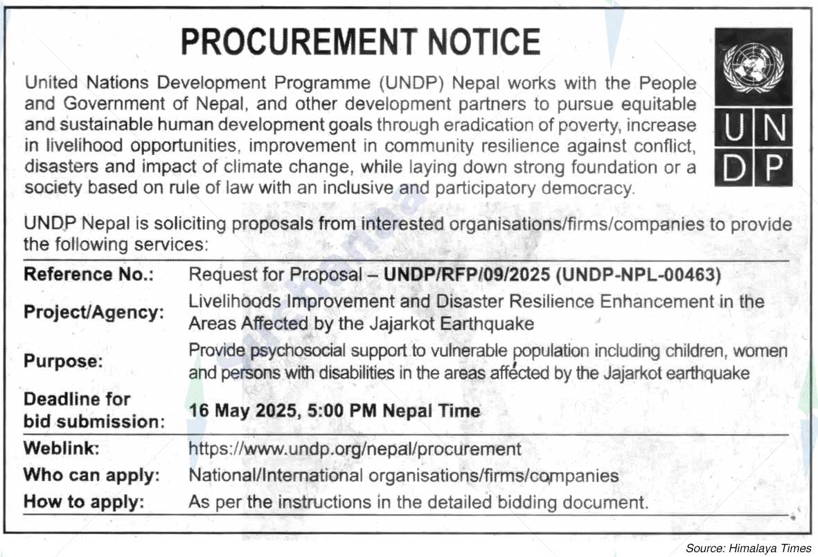 United Nations Development Porgramme (UNDP)