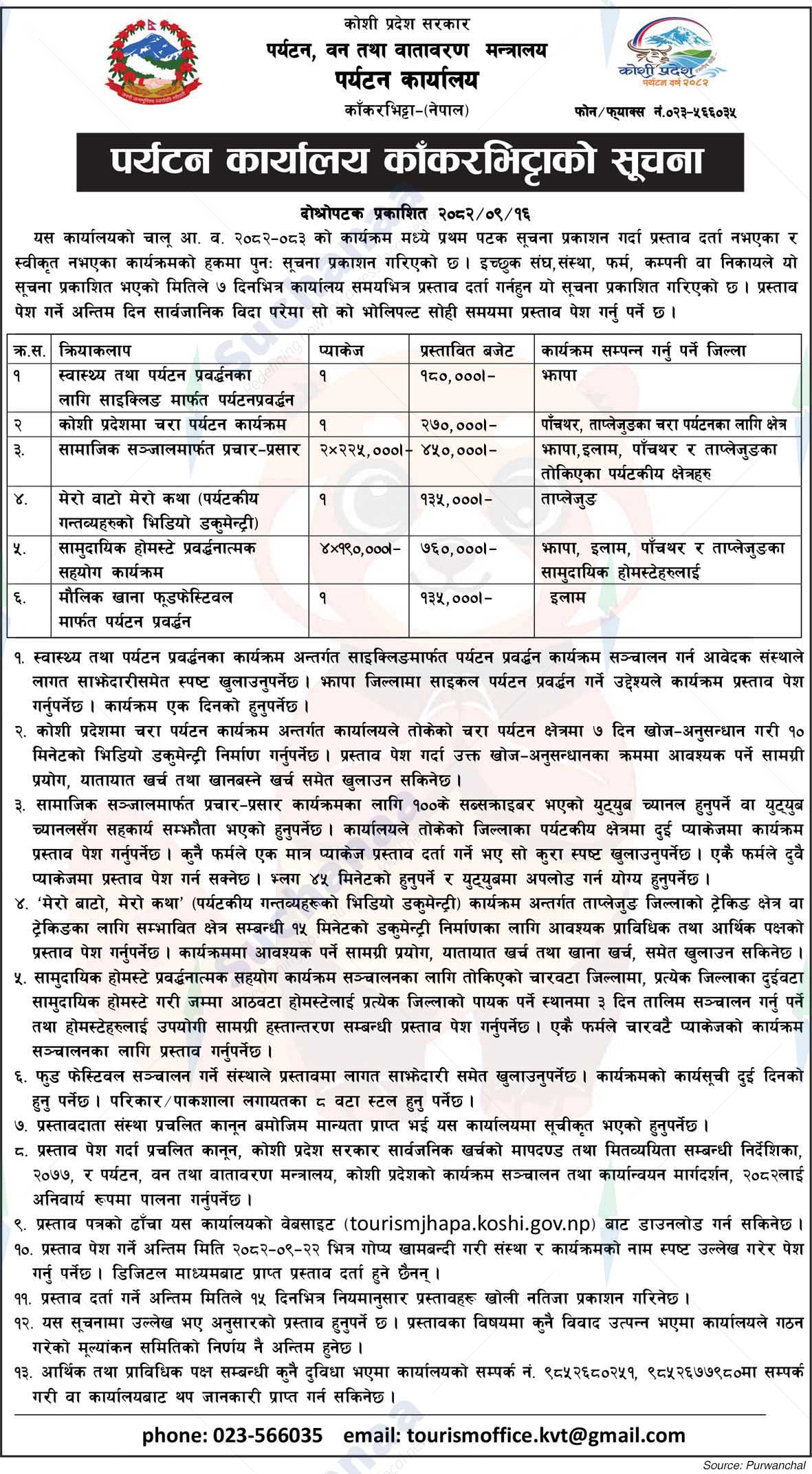 Tourism Office, Kakarbhitta