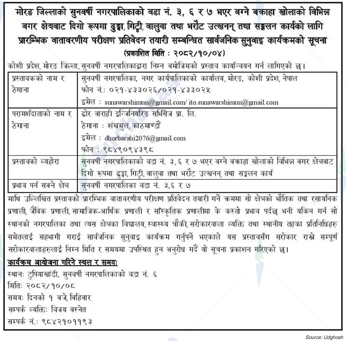 Sunawarshi Municipality