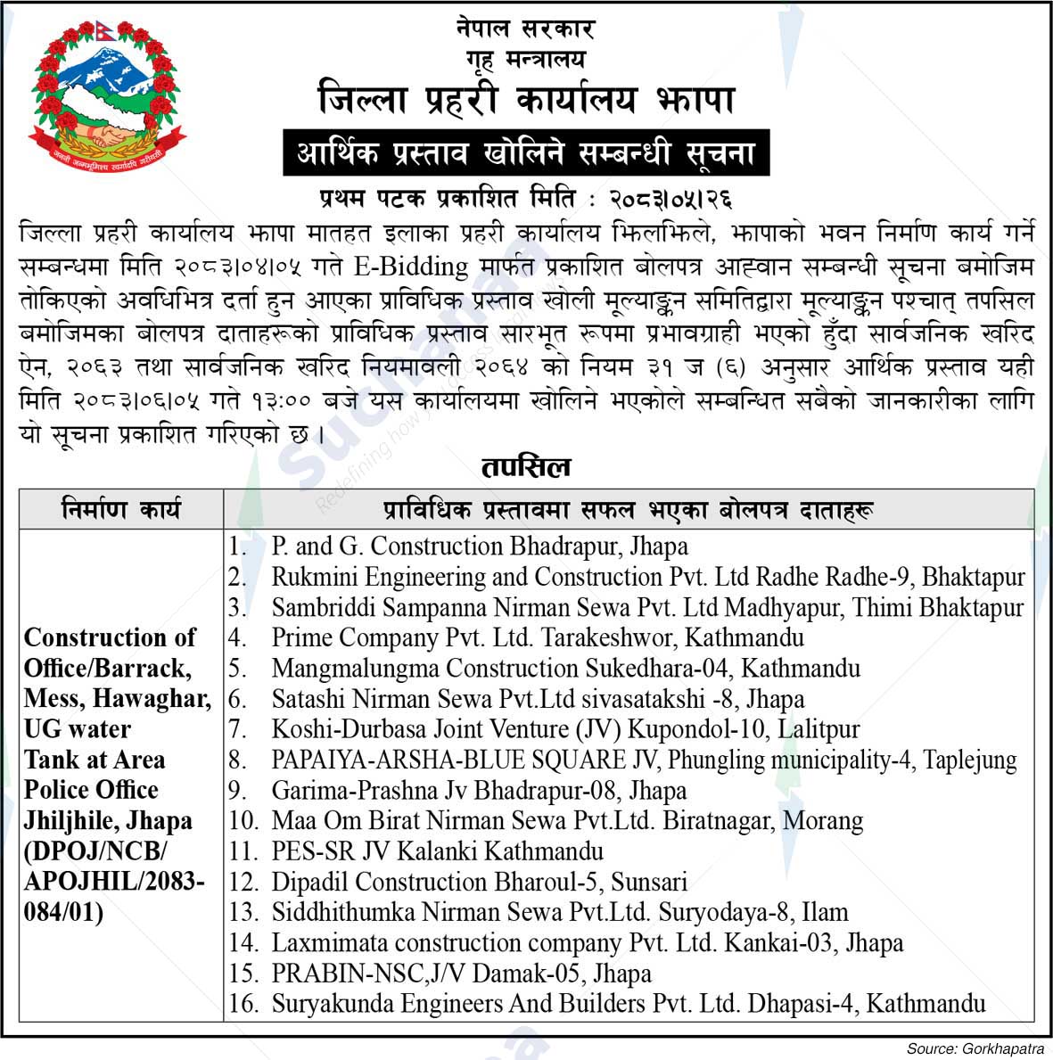 District Police Office, Jhapa