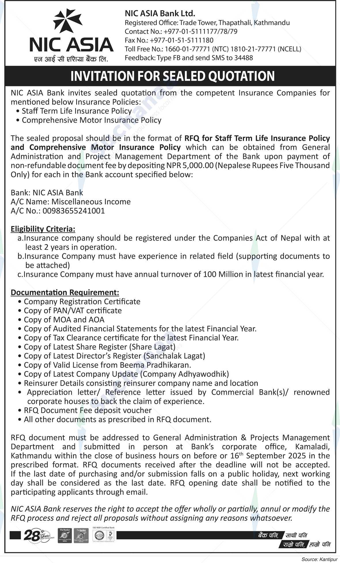 NIC Asia Bank Limited