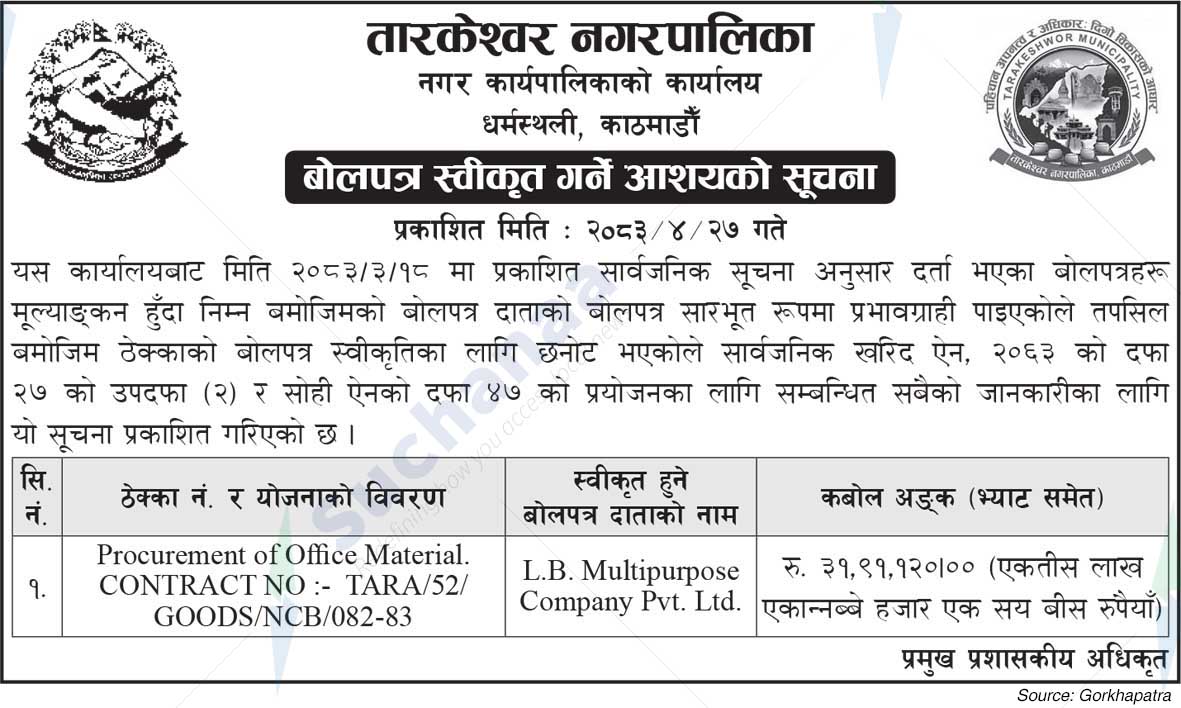 Tarkeshwor Municipality