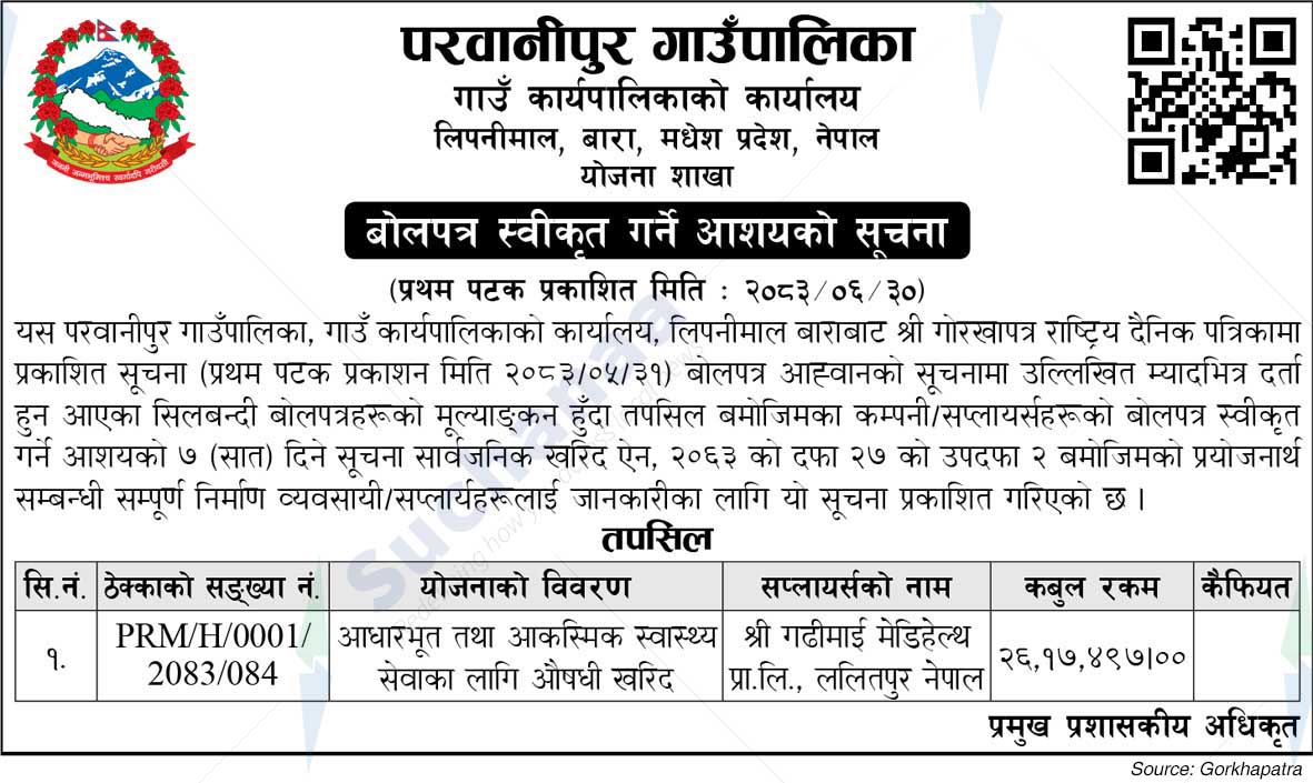 Parwanipur Rural Municipality