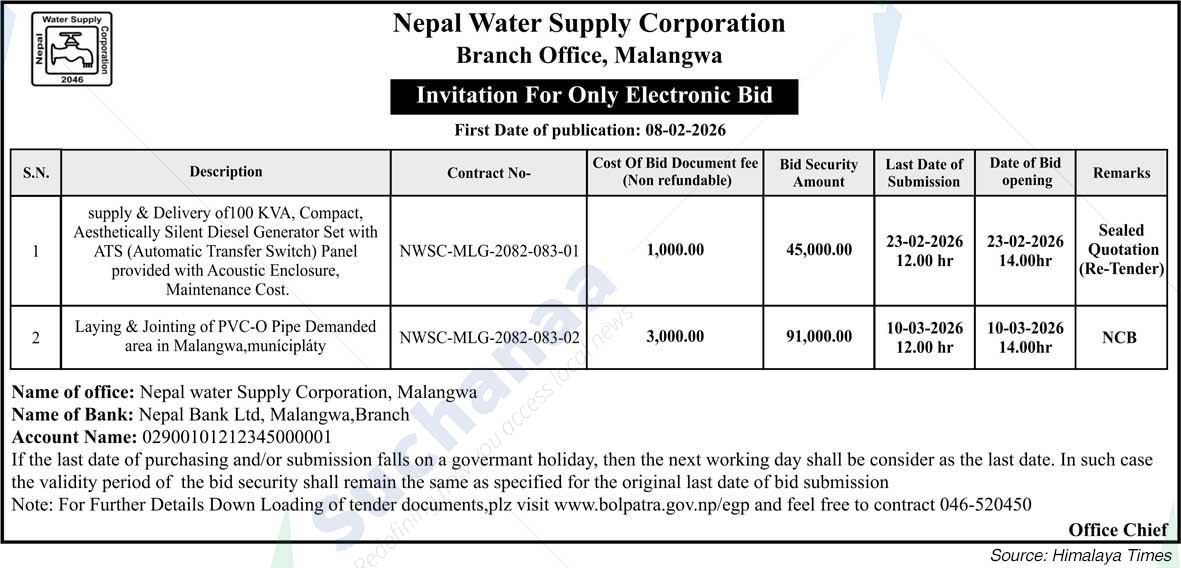 Nepal Water Supply Corporation (NSC)