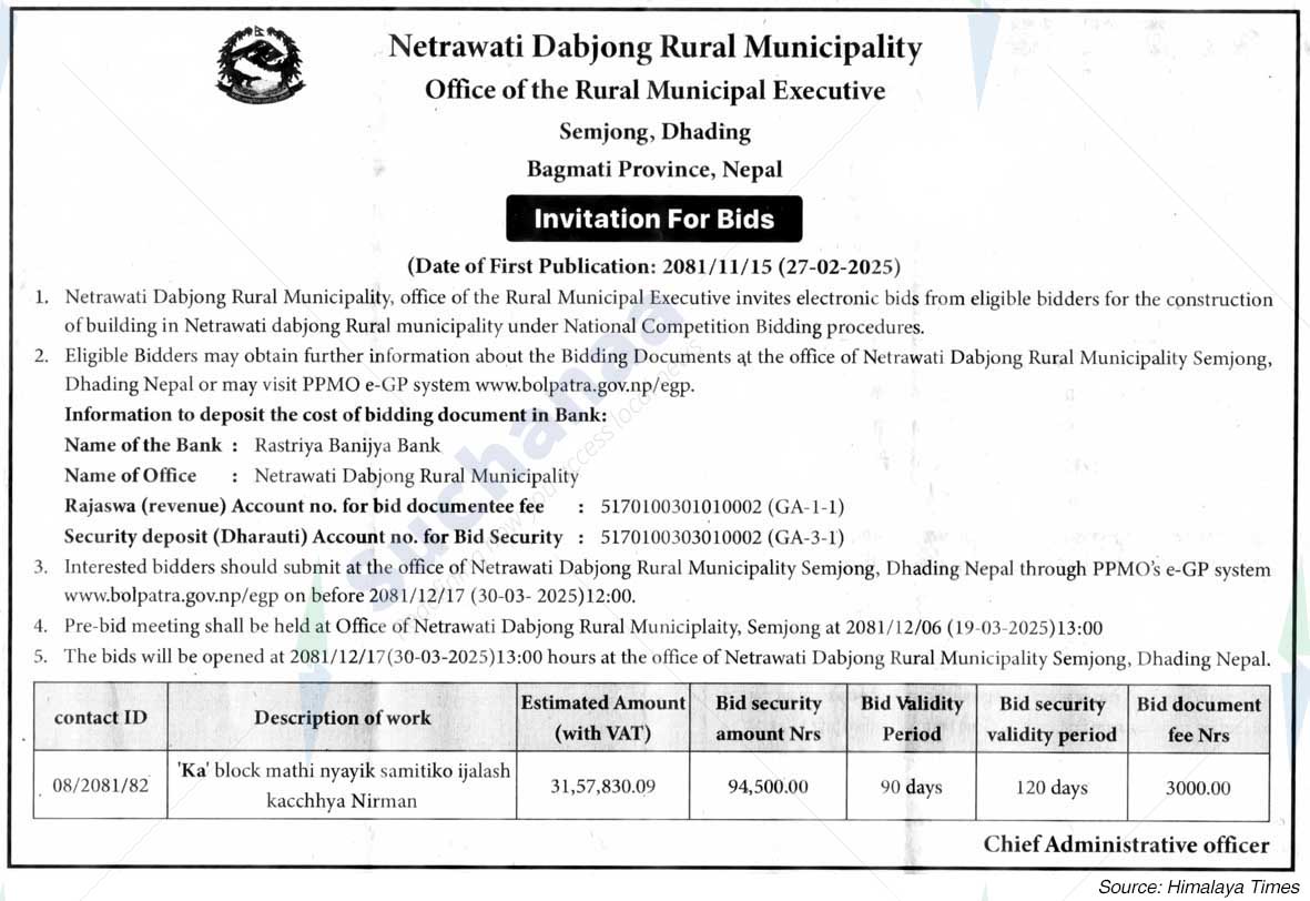 Netrawati Dabjong Rural Municipality