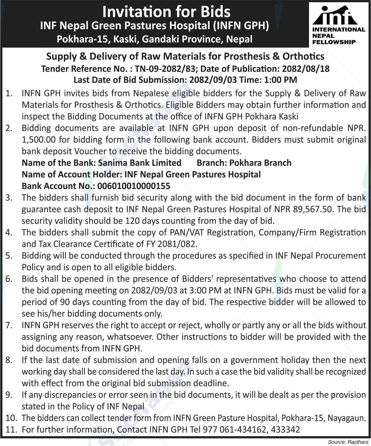 INF Nepal Green Pastures Hospital (INFN GPH)