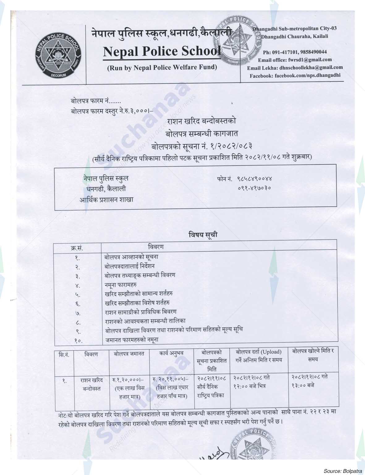 Nepal Police School, Dhangadhi