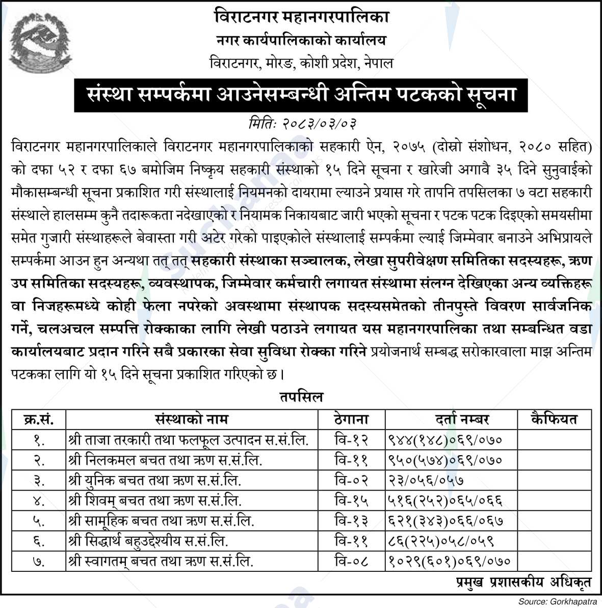 Biratnagar Metropolitan City