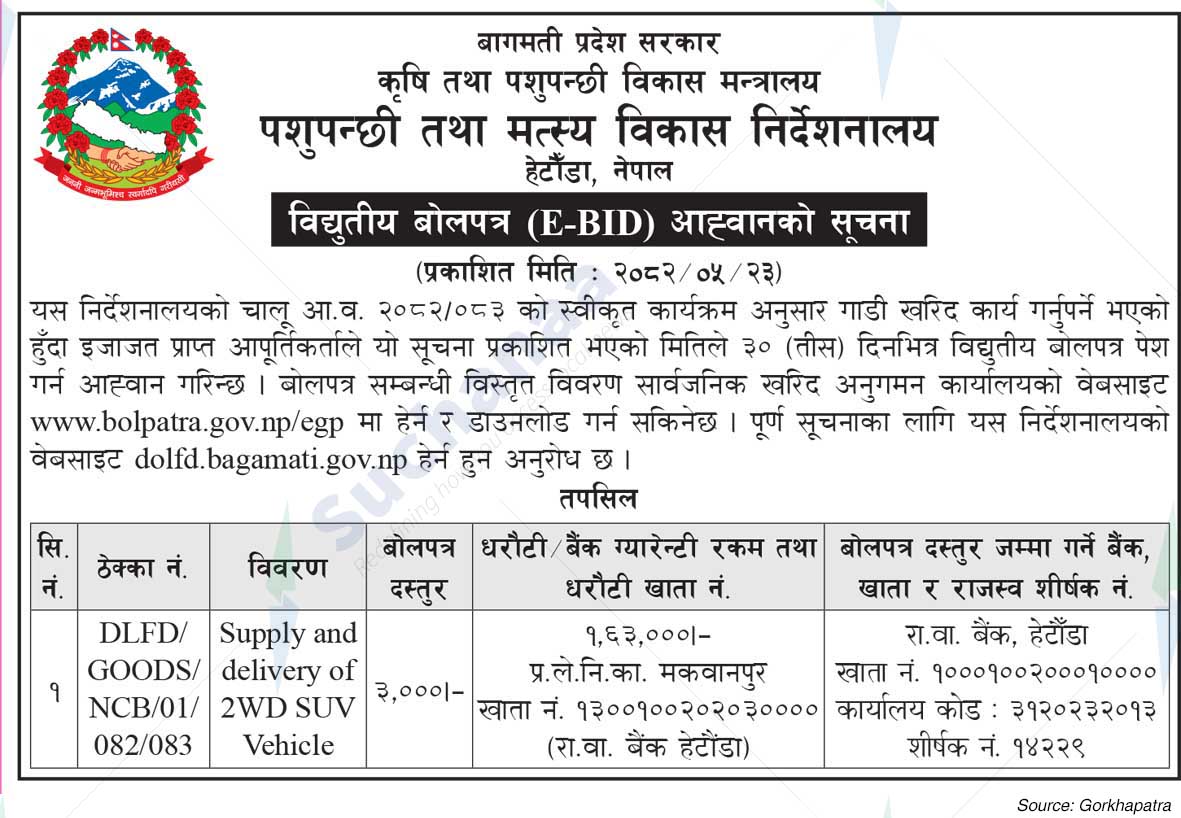 Directorate of Livestock and Fisheries Development, Hetauda