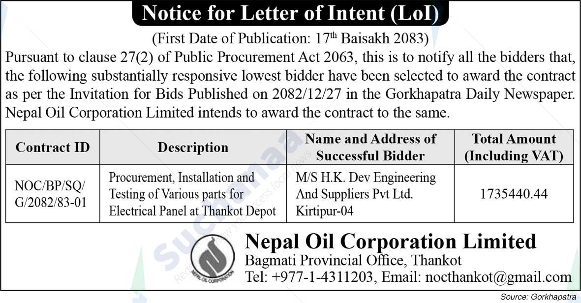 Nepal Oil Corporation Limited