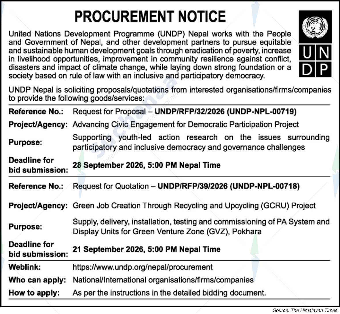 United Nations Development Programme (UNDP)