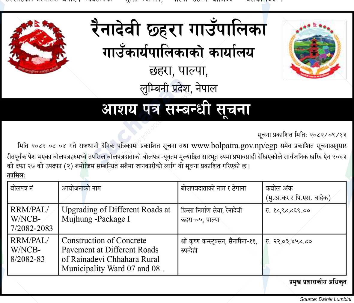 Rainadevi Chhahara Rural Municipality