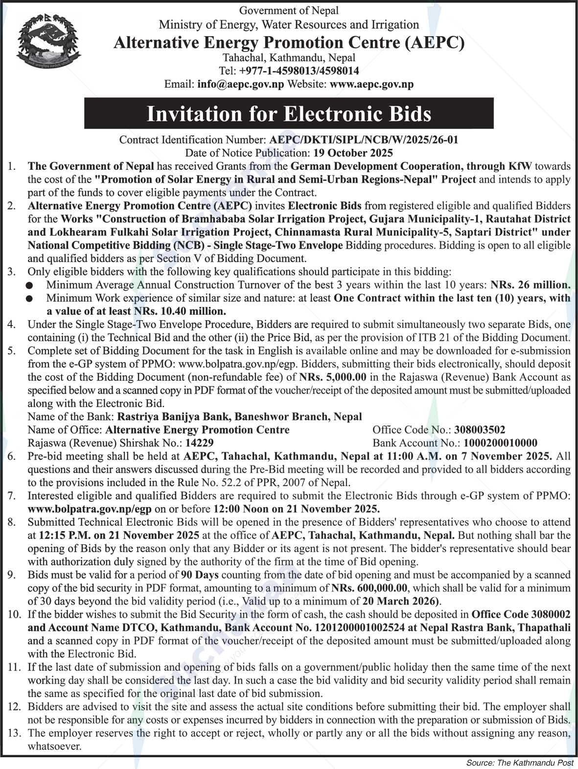 Alternative Energy Promotion Centre (AEPC)