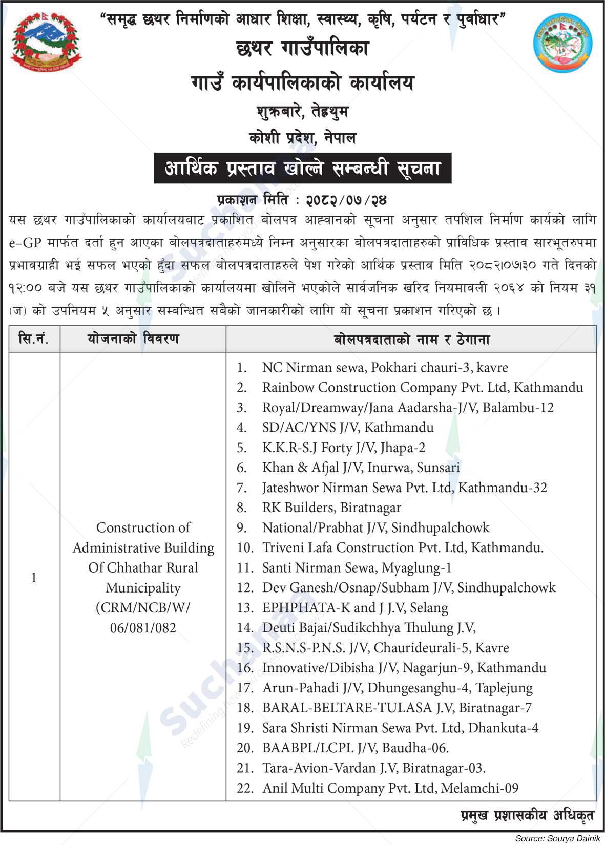 Chhathar Rural Municipality