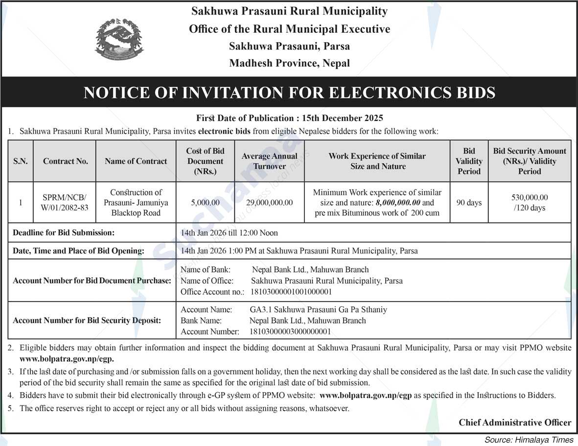 Sakhuwa Prasauni Rural Municipality