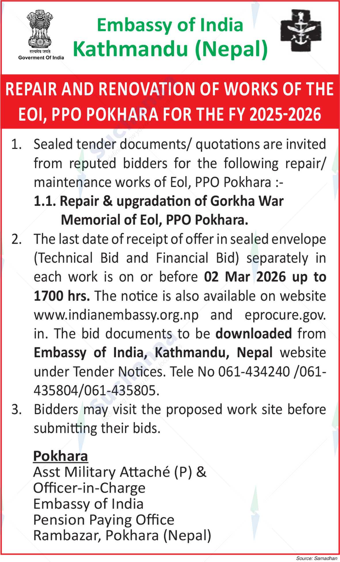 Embassy of India, Kathmandu