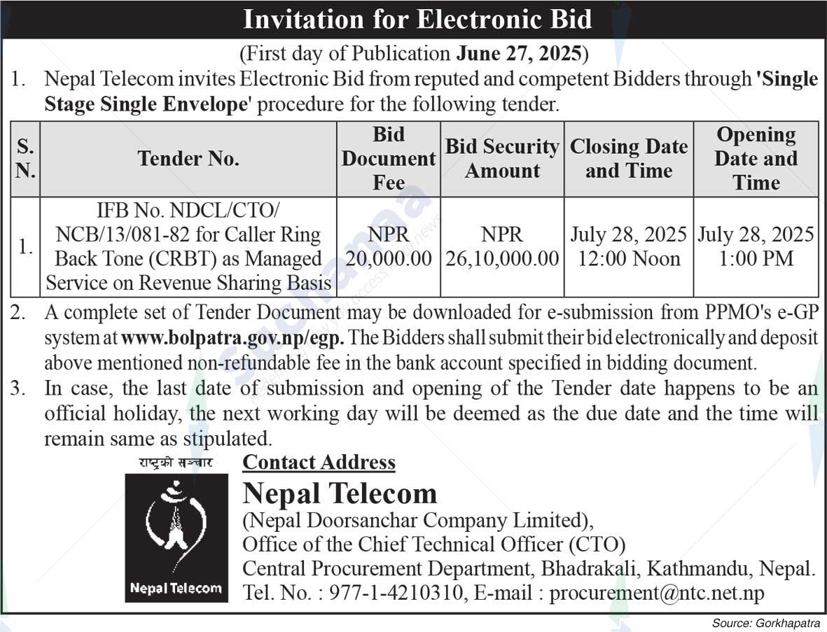 Nepal Doorsanchar Company Limited (NTC)