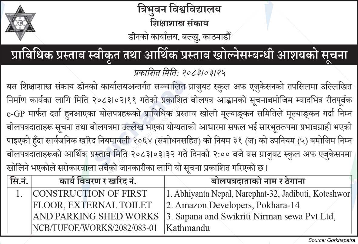 Tribhuvan University, Faculty of Education