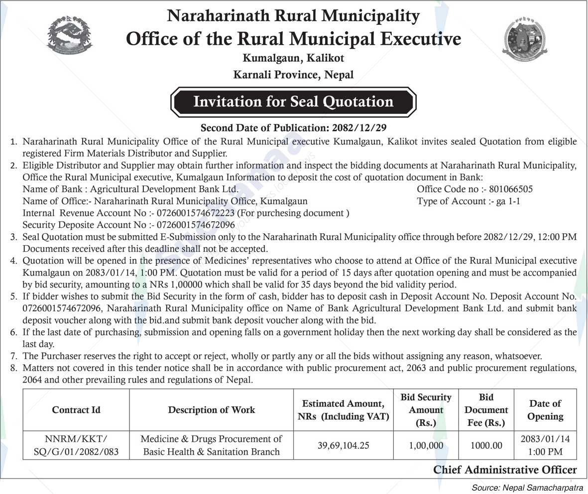 Naraharinath Rural Municipality