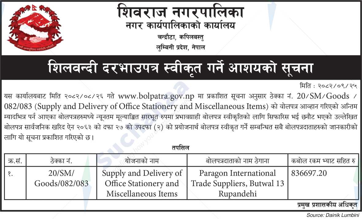 Shivraj Municipality