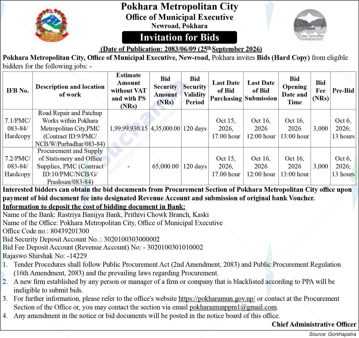 Pokhara Metropolitan CIty