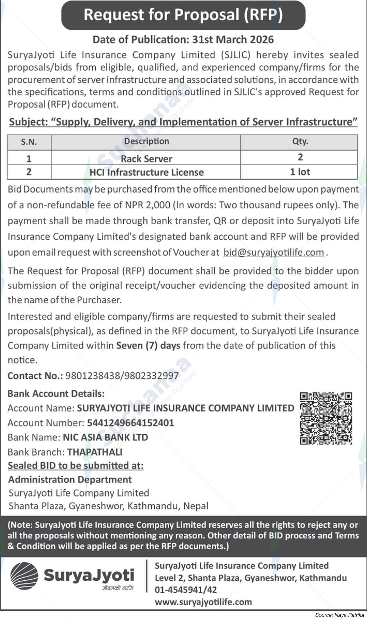 SuryaJyoti Life Insurance Company Limited