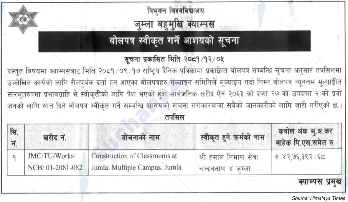 Jumla Multiple Campus