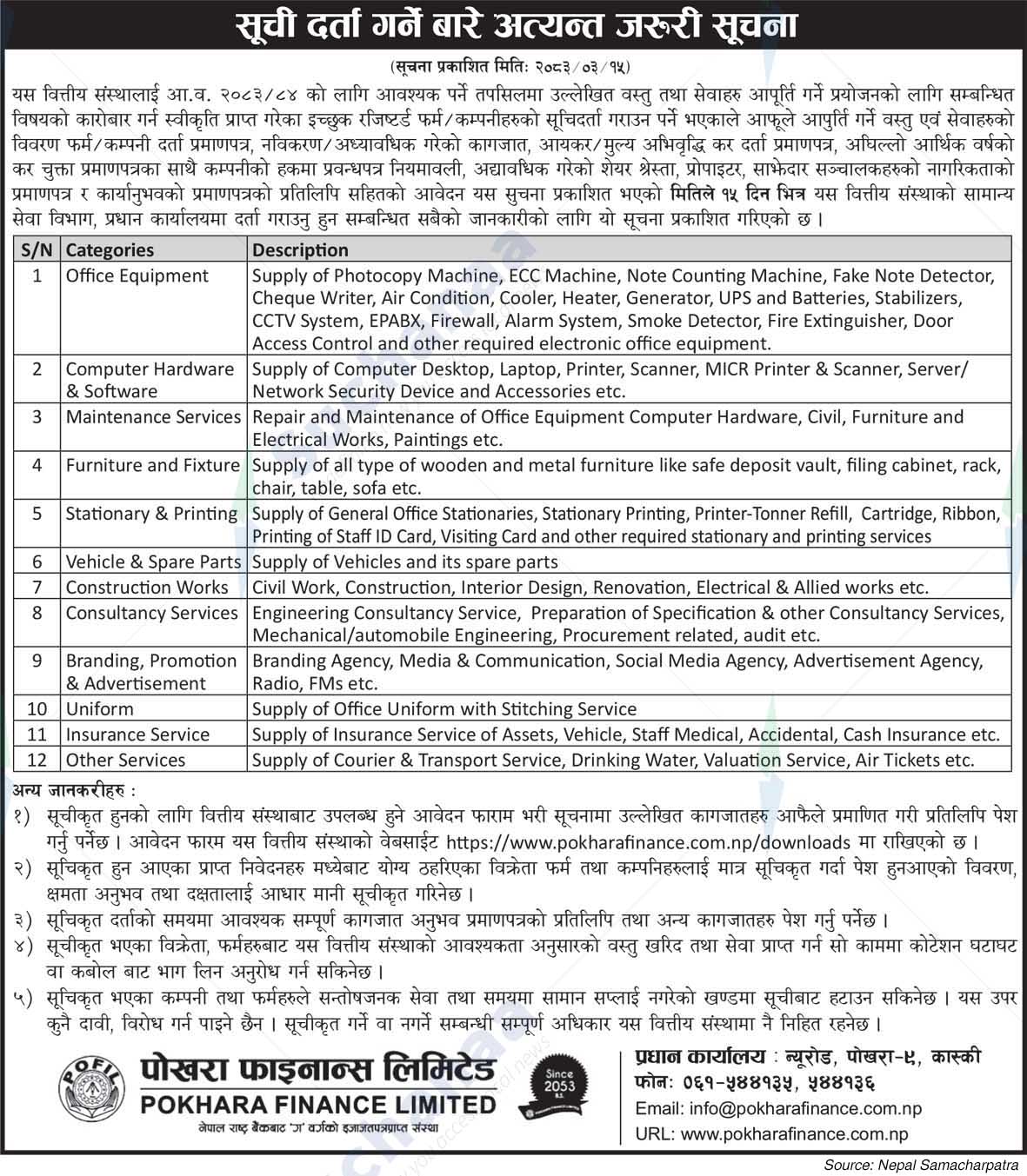 Pokhara Finance Limited