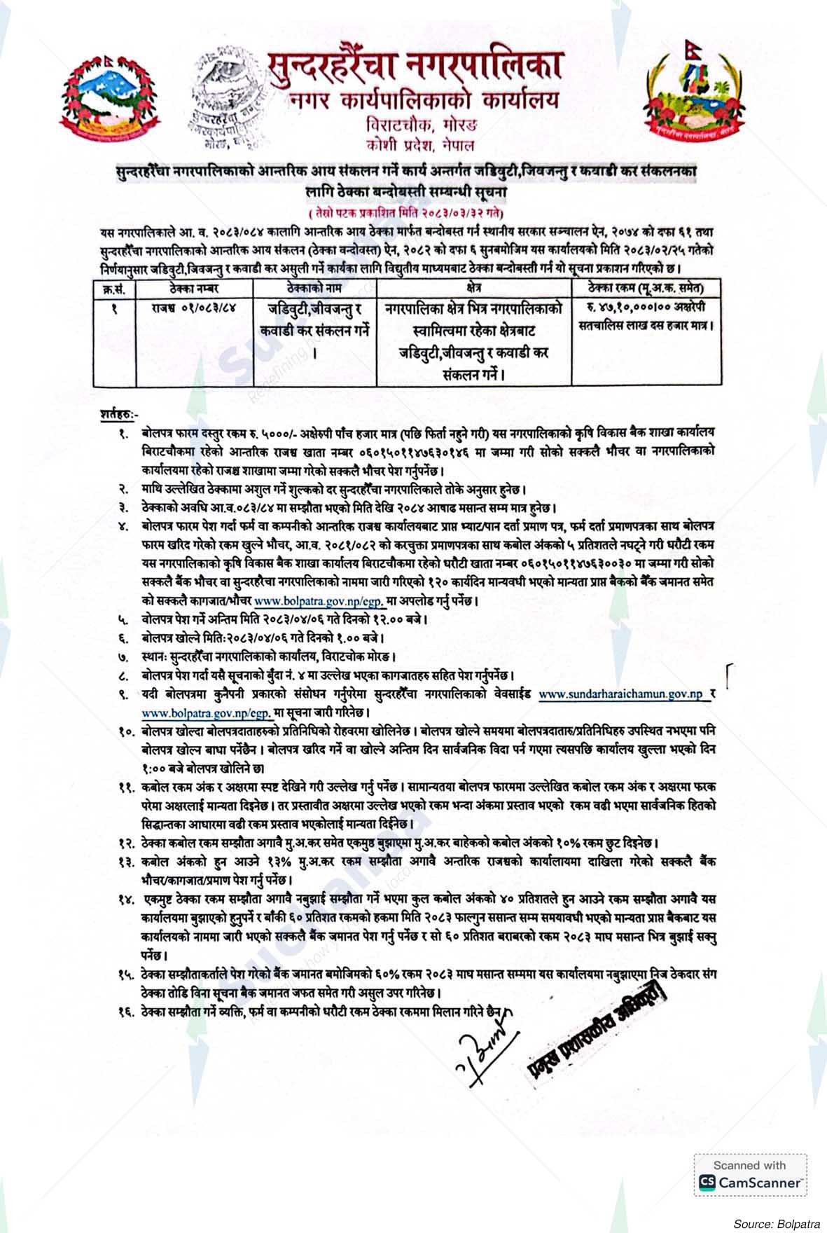 Sundarharaicha Municipality