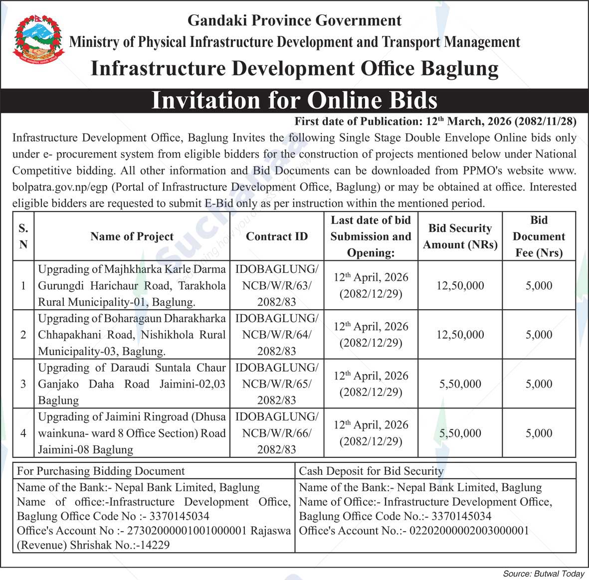 Infrastructure Development Office, Baglung
