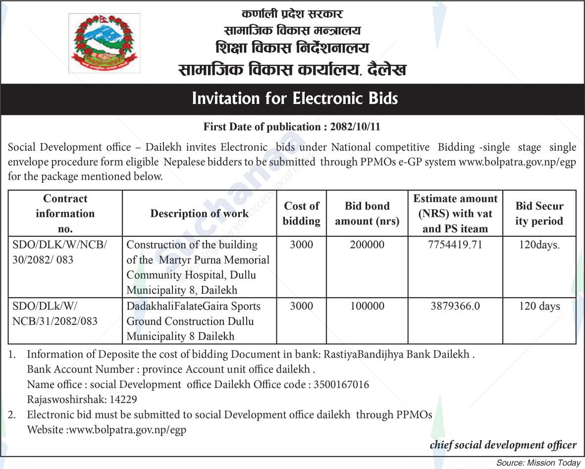 Social Development Office, Dailekh