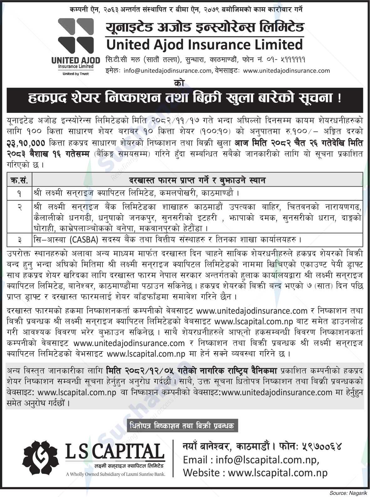 United Ajod Insurance Company Limited