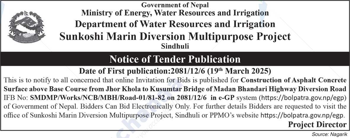 Sunkoshi Marin Diversion Multipurpose Project